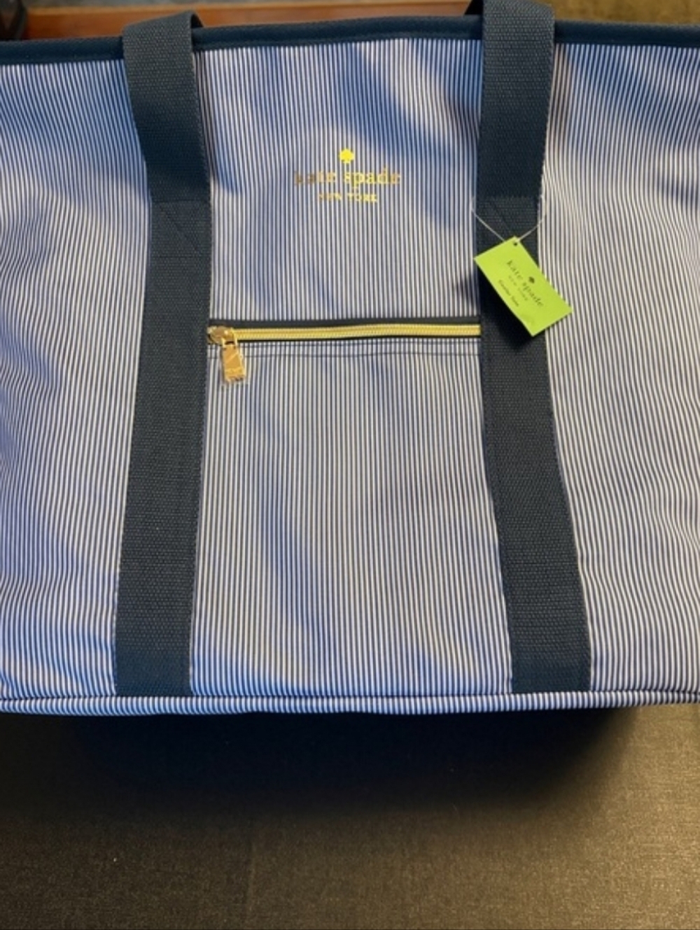 kate spade Navy & White Striped Cooler Tote